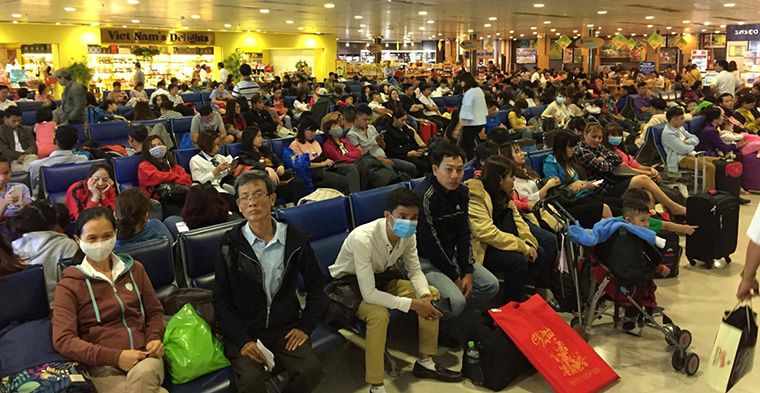 Sảnh chờ tại sân bay Tân Sơn Nhất